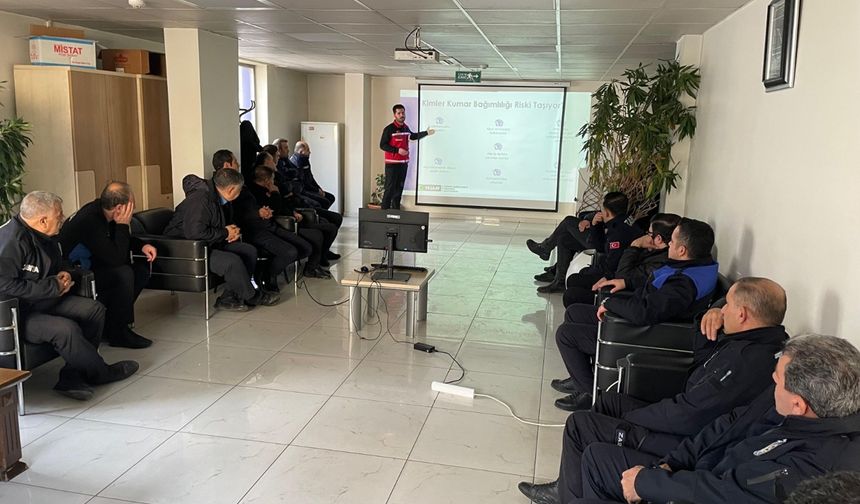 Batman'da zabıta personeline kumar bağımlılığı eğitimi