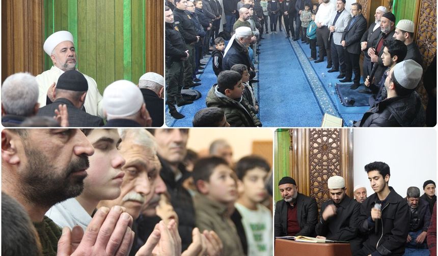 Cizre'de Miraç Kandili dualarla idrak edildi