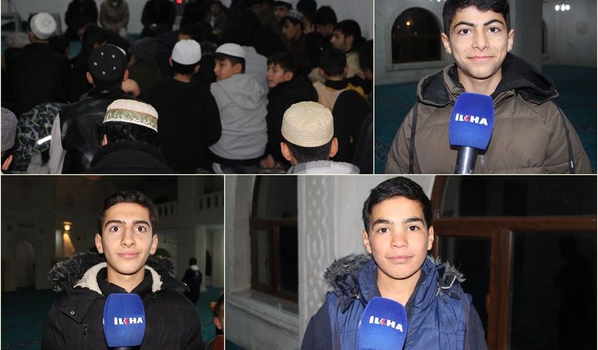 Çocuklar: Namaz bizim miracımızdır, bu gecede Müslümanlar ibadet etmeli ve Gazze'yi unutmamalı