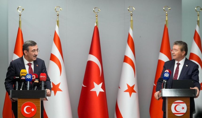 Cumhurbaşkanı Yardımcısı Yılmaz KKTC’de temaslarda bulundu