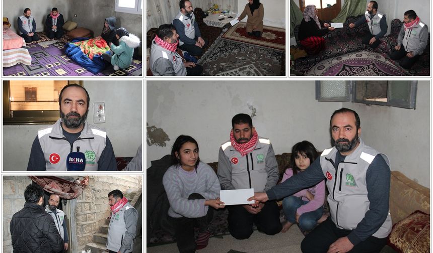 Umut Kervanı Afrin'de savaş mağdurlarına nakdi yardım ulaştırdı