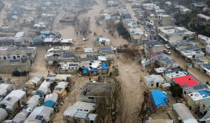Suriye sel can kayıplarına ve geniş kapsamlı hasara yol açtı