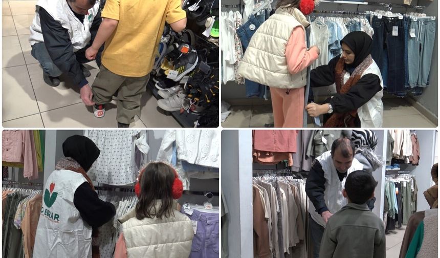 IHO EBRAR bayram öncesi yetimleri giyindirdi