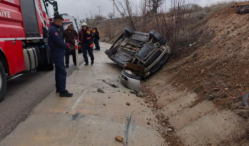 Malatya'da otomobil takla attı: 4'ü çocuk 6 yaralı
